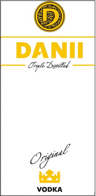 D DANII TRIPLE DISTILLED ORIGINAL VODKA