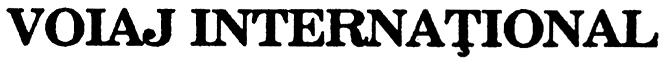Voiaj Internaþional